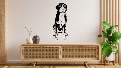 Produktbild von Großer Schweizer Sennenhund Wandtattoo Wandbild Wandsticker Wandaufkleber Wanddekoration