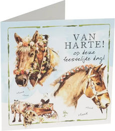 Produktbild von Grußkarte Pferde Horka