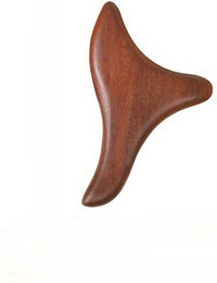 Produktbild von Gua Sha-Werkzeug aus Holz für Triggerpunktmassage