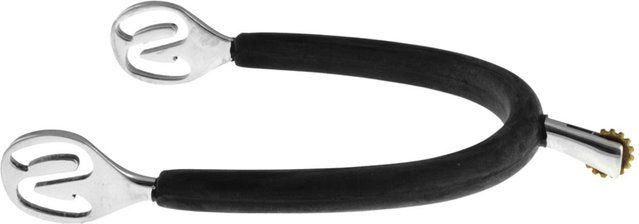 Produktbild von Gummierte Sporen für Pferde mit Riemen Metalab