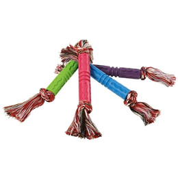 Produktbild von Gummistab mit Seil - Hundespielzeug