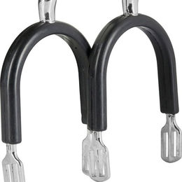 Produktbild von gummiüberzogene Reitsporen mit Riemen Frau Equipage