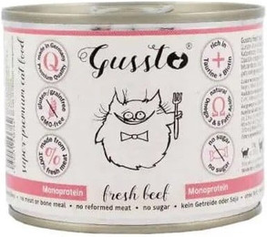 Produktbild von GUSSTO Cat Fresh Beef - 200 g