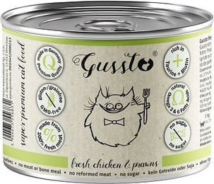 Produktbild von GUSSTO Cat Fresh Chicken Prawns - 200 g