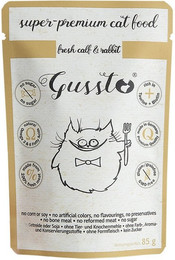 Produktbild von GUSSTO Cat Fresh Kalb & Kaninchen - 85 g
