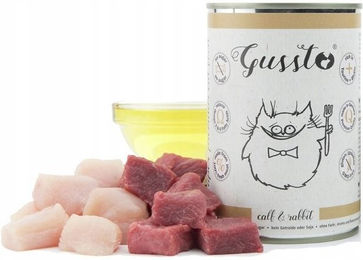 Produktbild von GUSSTO Cat Fresh Kalb & Kaninchen - 400 g