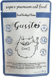 Produktbild von GUSSTO Cat Fresh Truthahn & Thunfisch - 85 g