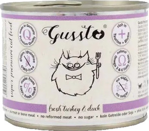 Produktbild von GUSSTO Cat Fresh Turkey & Duck - 200 g