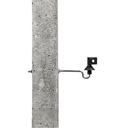 Gallagher Abstand-Isolatoren für Metall- und Betonpfähle 10er Pack Schwarz aus Kunststoff – Bild 1 von 2
