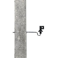 Produktbild von Gallagher Abstand-Isolatoren für Metall- und Betonpfähle 10er Pack Schwarz aus Kunststoff