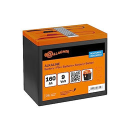 Gallagher Alkaline Powerpack Weidezaunbatterie 9V 160 Ah Quecksilberfrei – Bild 1 von 2
