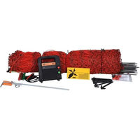 Produktbild von Gallagher B60 Elektrozaun-Set für Geflügel 12 V in Schwarz und Rot - 50 m