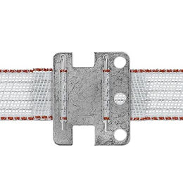 Gallagher Breitbandverbinder Zaunverbinder aus Edelstahl Silber 5er Pack – Bild 1 von 6