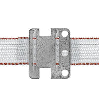 Produktbild von Gallagher Breitbandverbinder Zaunverbinder aus Edelstahl Silber 5er Pack