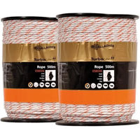 Produktbild von Gallagher Duopack Weidezaunseil TurboLine aus Edelstahl in Weiß 2x 500 m - 2 x 500 m