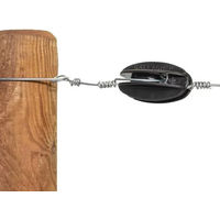 Produktbild von Gallagher Eck-Isolatoren für verstärkten Elektrozaun aus Kunststoff Schwarz 5er Pack