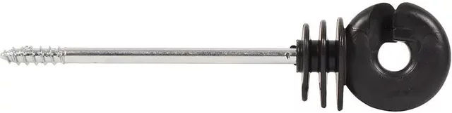 Produktbild von Gallagher Elektrozaun Isolatoren mit Schraubdistanz aus Kunststoff Schwarz 90 Stück