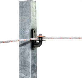 Produktbild von Gallagher Elektrozaun Winkelrollen für Eisenpfähle Schwarz 5er Pack