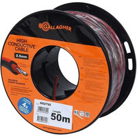 Produktbild von Gallagher Erdungskabel XL doppelt isoliert aus Aluminium in Rot und Schwarz
