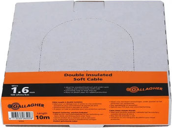 Produktbild von Gallagher Flexibles Erdungskabel für Elektrozaun Grau 100 Ohm/km