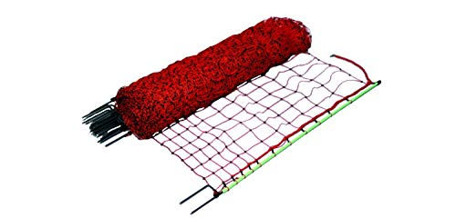 Gallagher Geflügelnetz Doppelspitze 112cm Draht Orange Rot - 50 m – Bild 1 von 3