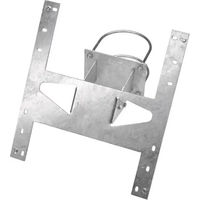 Produktbild von Gallagher Halterung für 10/20/30W Solarpanels aus Metall in Silber