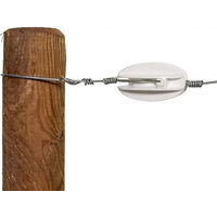 Produktbild von Gallagher Isolatoren für verstärkten Eck-Elektrozaun aus Kunststoff in Weiß 5er Pack
