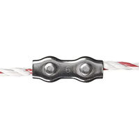 Produktbild von Gallagher Kordelverbinder aus Edelstahl Silber 4er Pack