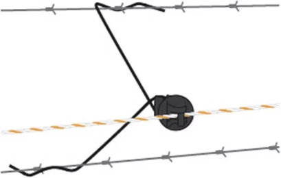 Produktbild von Gallagher Pinlock Isolatoren für elektrische Fernzäune Schwarz 25 Stück