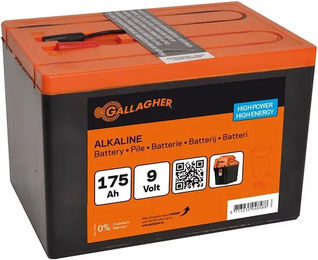 Produktbild von Gallagher Powerpack Alkaline-Batterie in Orange und Schwarz