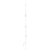 Produktbild von Gallagher Quattro Weidezaunpfähle aus Kunststoff 10er Pack Weiß 1,0 m