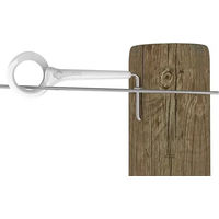 Produktbild von Gallagher Ring Top Isolatoren für elektrische Fernzäune aus Kunststoff Weiß 5er Pack