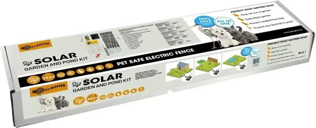 Produktbild von Gallagher S6 Solar Zaunset für Elektrozaun im Garten und Teich