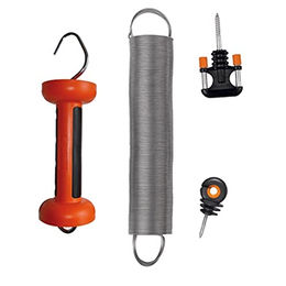 Gallagher Spannfeder-Weidetor-Set aus Metall in Silber 5 m – Bild 1 von 3