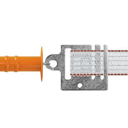 Gallagher Torgriff Breitbandverbinder aus Metall in Silber 4er Pack – Bild 1 von 3