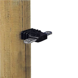 Gallagher Torgriff-Isolator 2-fach mit Verbinder aus Metall in Schwarz 4er Pack – Bild 1 von 6