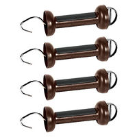 Produktbild von Gallagher Torgriff Soft Touch Breitband Terra aus Edelstahl 4er Pack