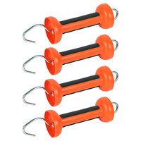 Produktbild von Gallagher Torgriff Soft Touch in Orange mit Edelstahlkordel 4er Pack