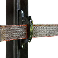 Produktbild von Gallagher TurboStar Elektrozaun Bandisolatoren aus Kunststoff in Schwarz
