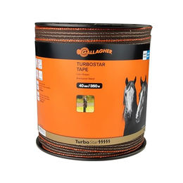 Gallagher TurboStar Elektrozaun-Breitband für Pferde 350 m in Terra Braun Orange aus Polyester - 350 m – Bild 1 von 8