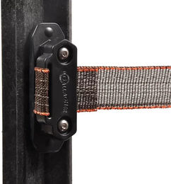 Gallagher TurboStar Elektrozaun Eckisolator für Pferdeband aus Kunststoff in Schwarz – Bild 1 von 5