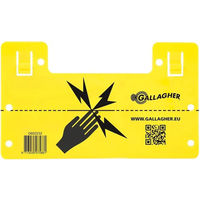 Produktbild von Gallagher Universelles Warnschild aus Kunststoff in Gelb