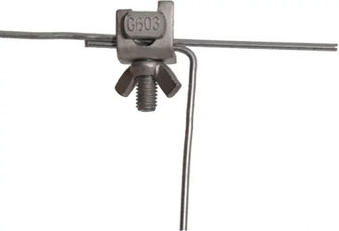 Produktbild von Gallagher Verbindungsschraube mit Flügelmutter aus Metall Silber Grau 10er Pack
