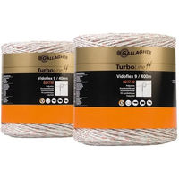 Produktbild von Gallagher Vidoflex 9 TurboLine Plus Elektrozaun-Schnur aus Kunststoff in Weiß (2er-Pack) - 2 x 400 m
