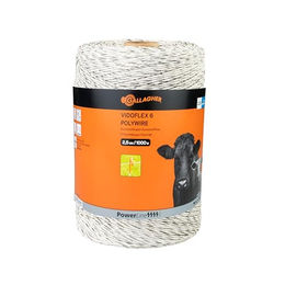 Gallagher Vidoflex Powerline Elektrozaunlitze 1000 m weiß - 1000 m – Bild 1 von 4