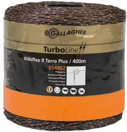 Gallagher Vidoflex TurboLine Plus Weidezaunlitze aus Kunststoff in Braun 400 m – Bild 1 von 5