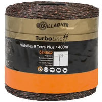 Produktbild von Gallagher Vidoflex TurboLine Plus Weidezaunlitze aus Kunststoff in Braun 400 m