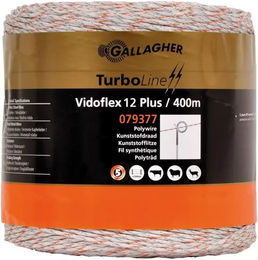 Produktbild von Gallagher Vidoflex Turboline Plus Weidezaunlitze aus Polyethylen in Weiß