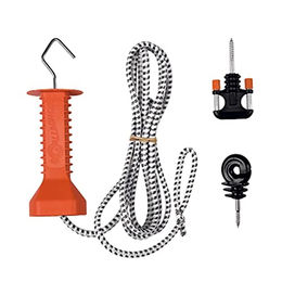 Gallagher Weidetor-Set mit elastischer Kordel in Weiß – Bild 1 von 2