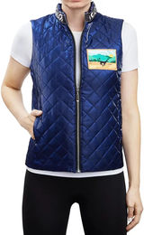 Galop Wear Daunenweste für Damen in Schwarz oder Blau aus Polyester Grösse S – Bild 1 von 4